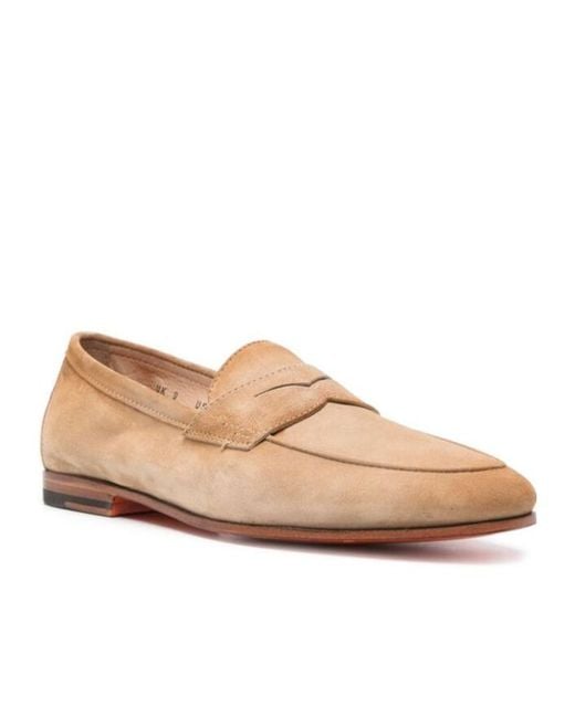 Santoni Natural Carlo Slip-On Loafers for men