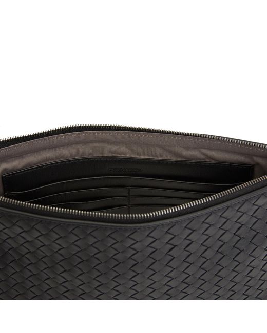 Bottega Veneta Black Intreciato Clutch