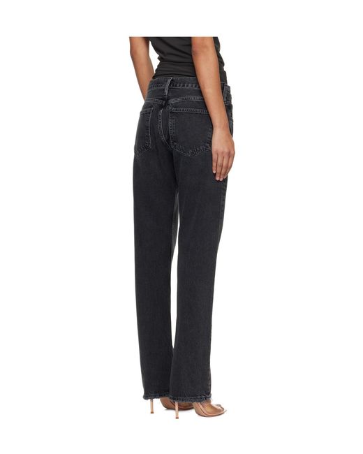 Agolde Gray Low Rise Slim (Weightless)