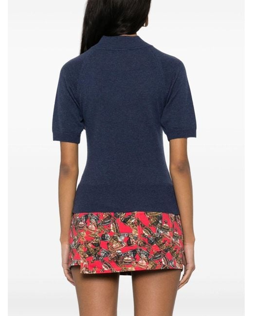Vivienne Westwood Blue Bea Knitted T-Shirt