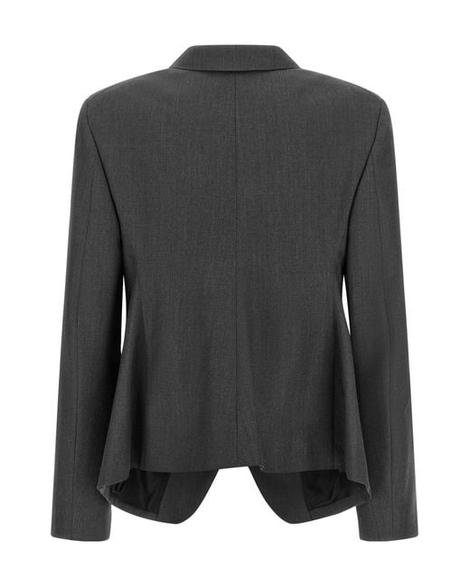 Jil Sander Black Single-Breasted Blazer