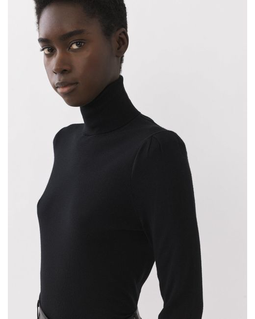 Chloé Black Chloé High-Neck Knitted Jumper
