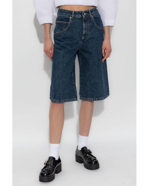 Givenchy Blue Denim Bermudas