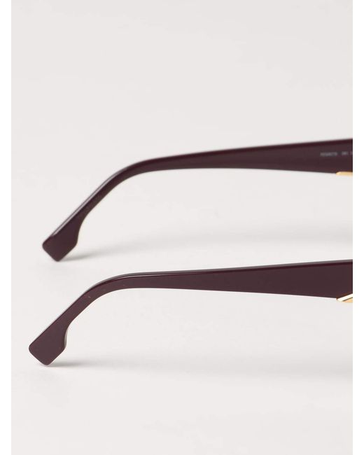 Fendi White Eyewear Cat-Eye Frame Glasses