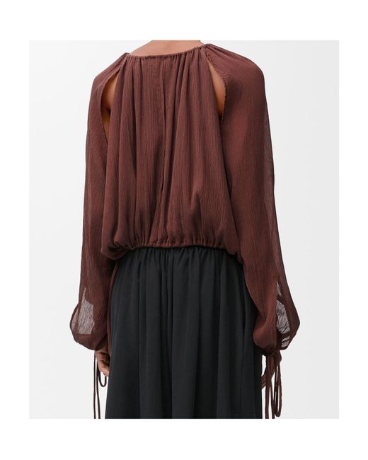 Loewe Red Seersucker Blouse