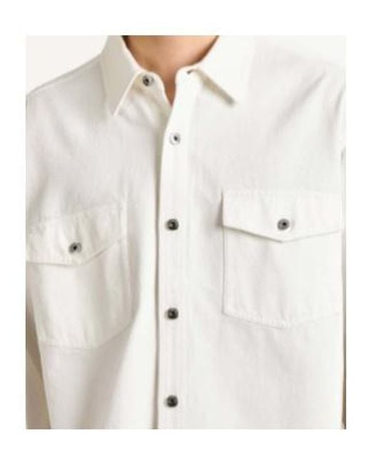 J.W. Anderson White Jw Anderson Oversized Denim Shirt for men