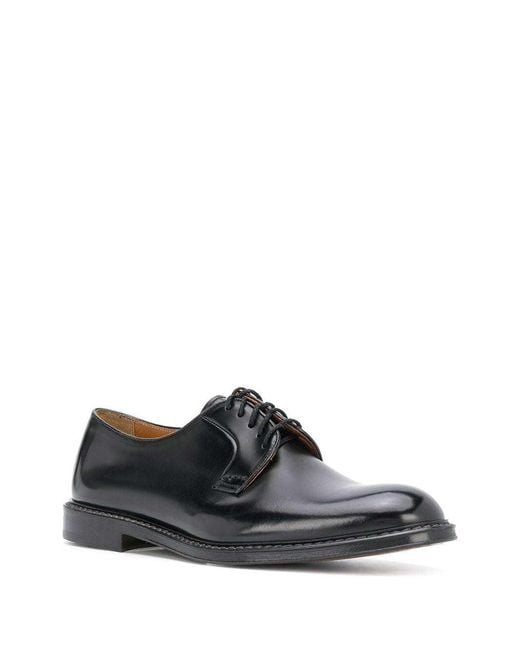 Doucal's Multicolor Almond Toe Lace-Up Derby Shoes for men