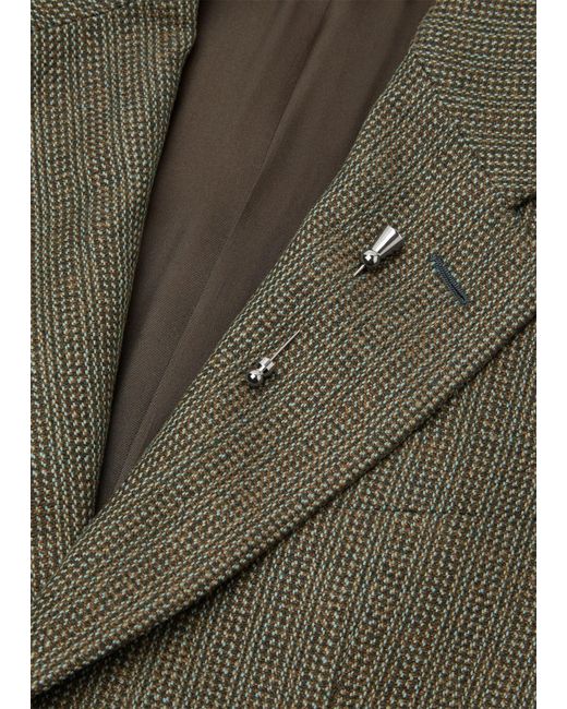Loro Piana Green Hedland Suit Jacket
