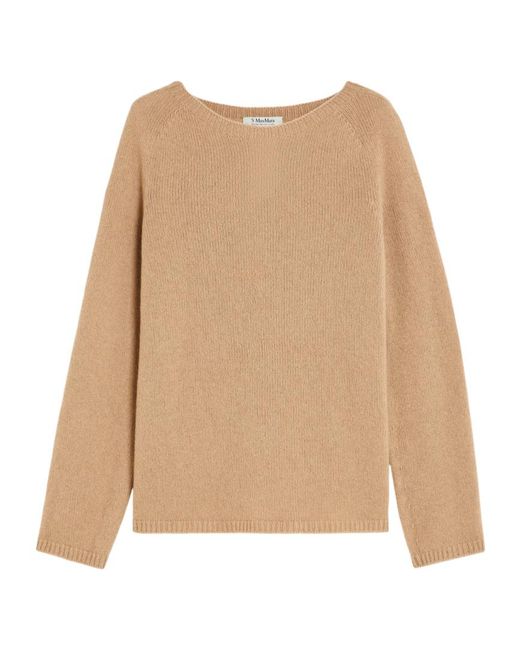 Max Mara Natural 'S Crewneck Long-Sleeved Jumper
