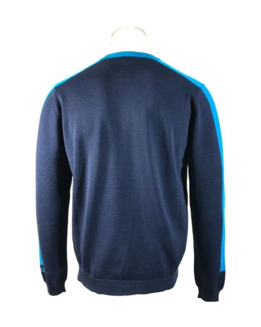 KENZO Blue Long-Sleeved Sweater for men