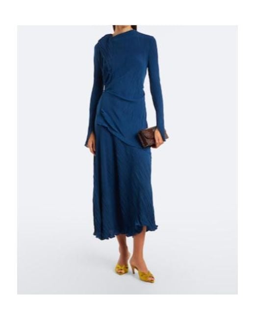 Victoria Beckham Yellow Harlow Mask Satin Mules