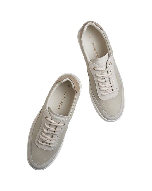 Filling Pieces White Lace-Up Sneakers for men