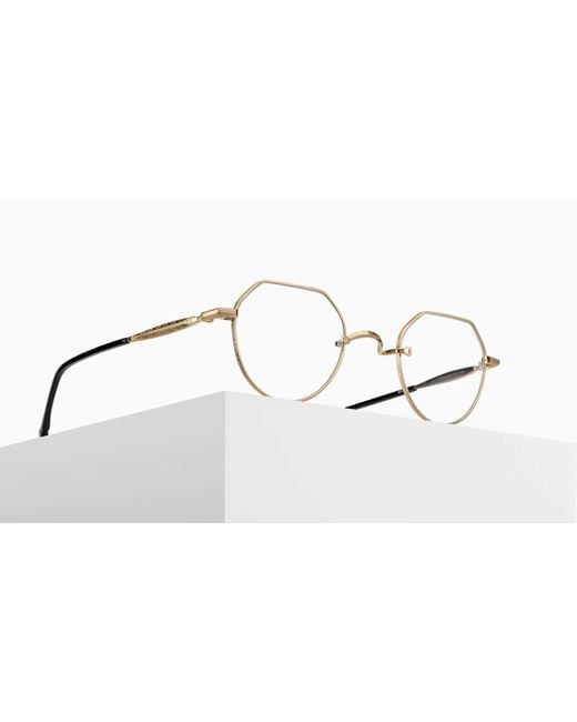 Matsuda White Geometric-Frame Glasses for men