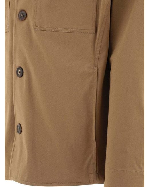 Lardini Natural Breast-Pockets Detail Overshirt Jacket for men