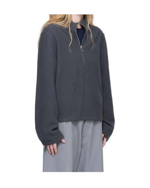 Rier Blue Long-Sleeved Sweatshirt