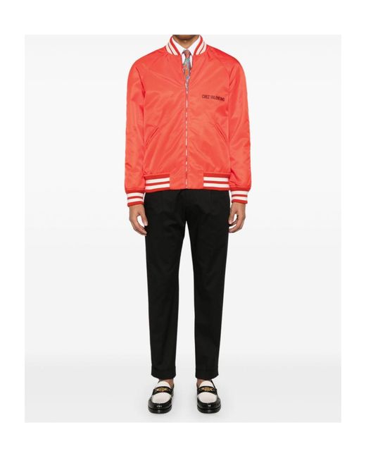 Valentino Red Chez -Print Bomber Jacket for men
