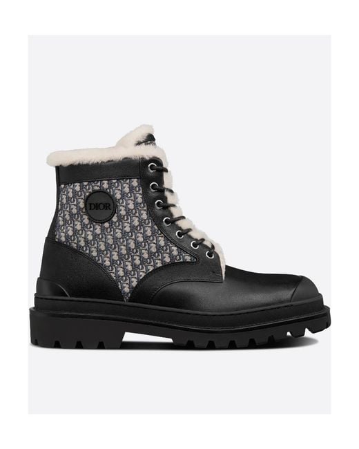 Dior Black Explorer Ankle Boot for men