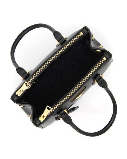 Prada Black Small Galleria Shoulder Bag