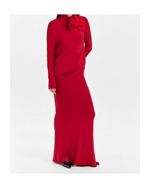 Magda Butrym Red Long Maxi Dress