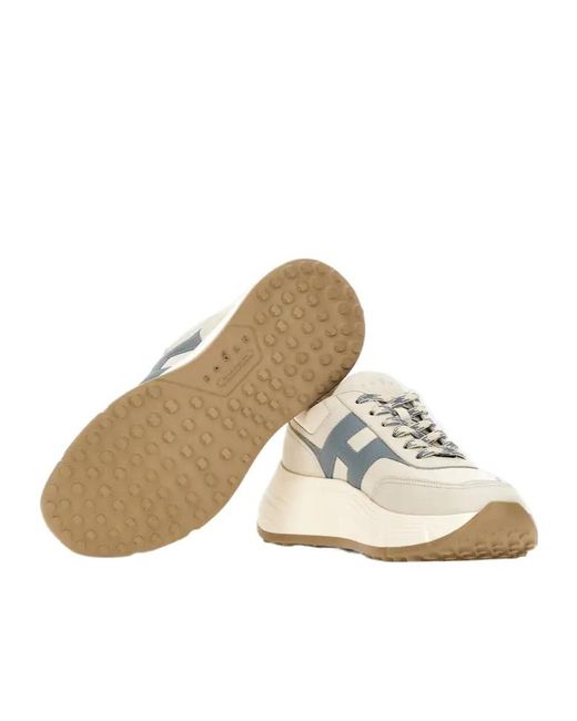 Hogan White Sneaker Hi-Fi Azzurro/Avorio