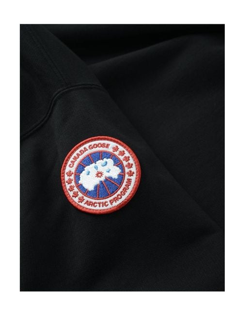 Canada Goose Black Rove Drawstring Hoodie for men