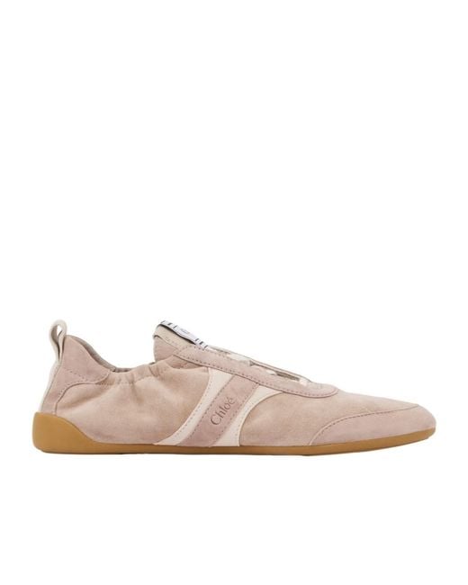 Chloé Pink Chloé Kick Sneakers