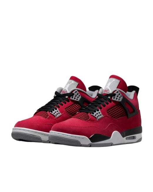 Nike Red Air Jordan 4 Sneakers for men