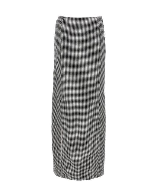 Thom Browne Gray Patterned Skirt