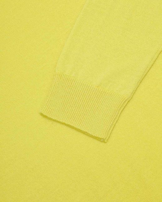 Weekend by Maxmara Yellow Round-Neck Long-Sleeved Sweater