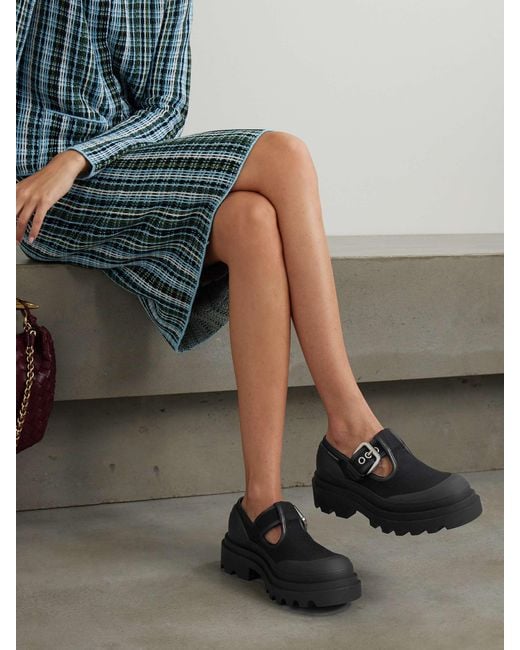 Bottega Veneta Black Trek Mary-Jane