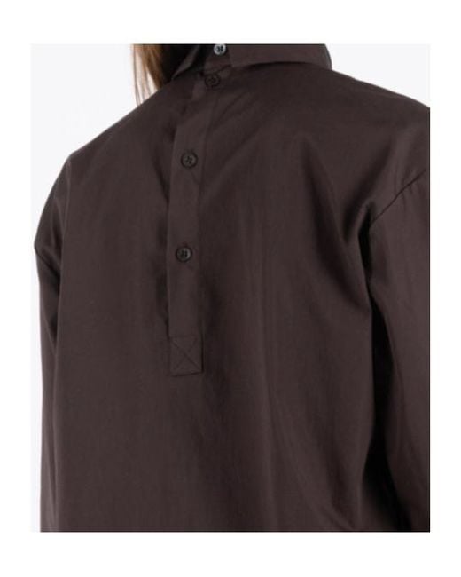 Dries Van Noten Brown Long-Sleeved Blouse