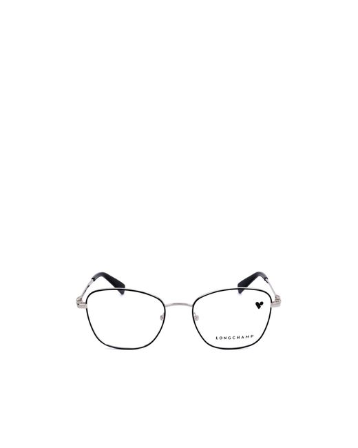 Longchamp White Rectangle Frame Glasses