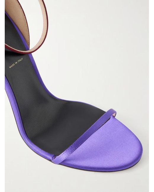 Tom Ford Blue Two-Tone Satin Sandals