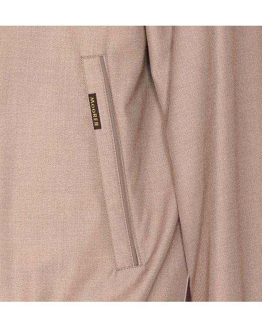 Moorer Natural Bernie High Neck Jacket for men