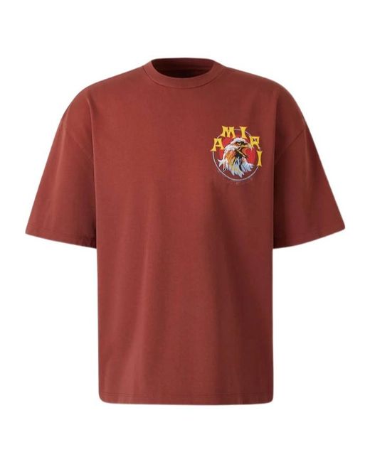 Amiri Red Crew-Neck T-Shirt for men