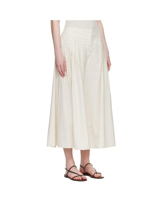 Studio Nicholson White Agat Skirt