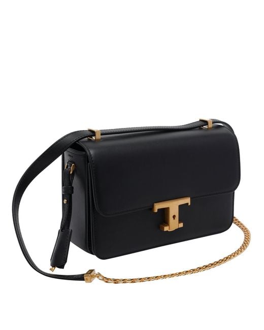 Tod's Black Logo Hardware Shoulder Bag