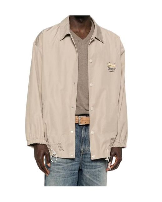 Magliano Natural Button-Up Drawstring Hem Jacket for men