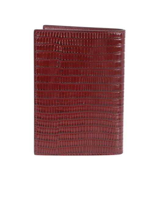 Tom Ford Red Bi-Fold Wallet for men