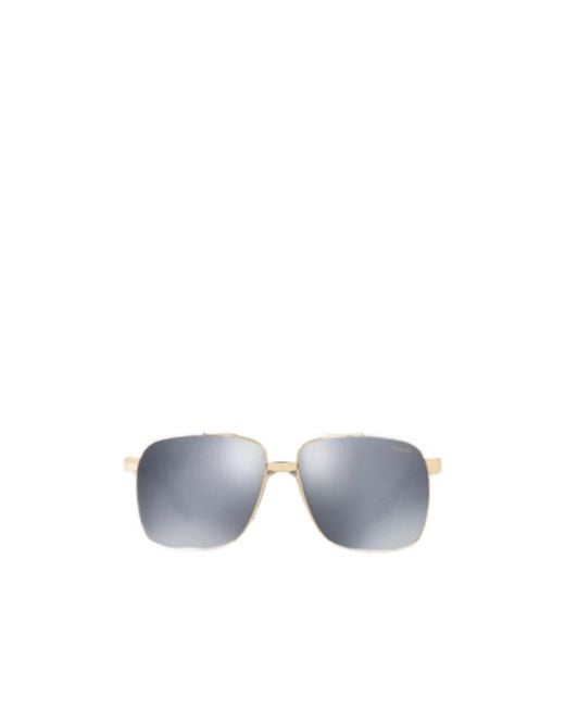 Versace Gray Eyewear Aviator Sunglasses for men
