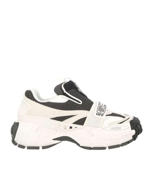 Off-White c/o Virgil Abloh Natural Round Toe Lace-Up Sneakers for men