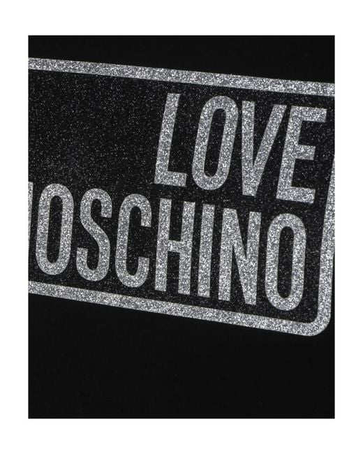 Moschino Black Logo-Print Sweatshirt