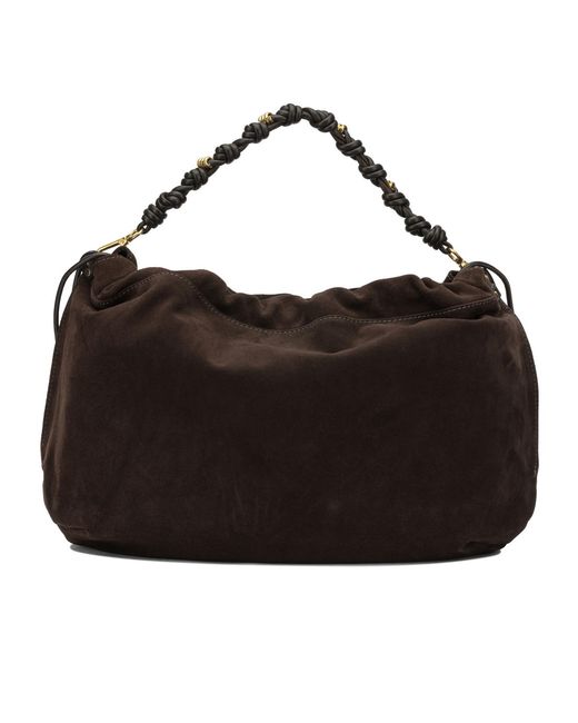 Gianni Chiarini Black Drawstring Shoulder Bag