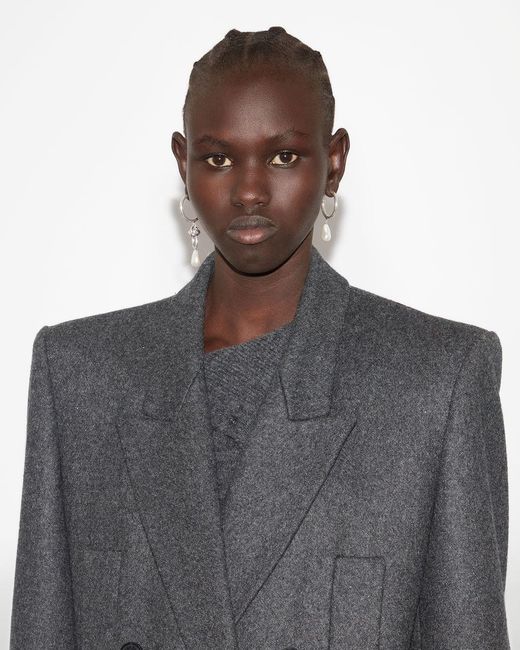 Isabel Marant Black Double-Breasted Tailored Blazer