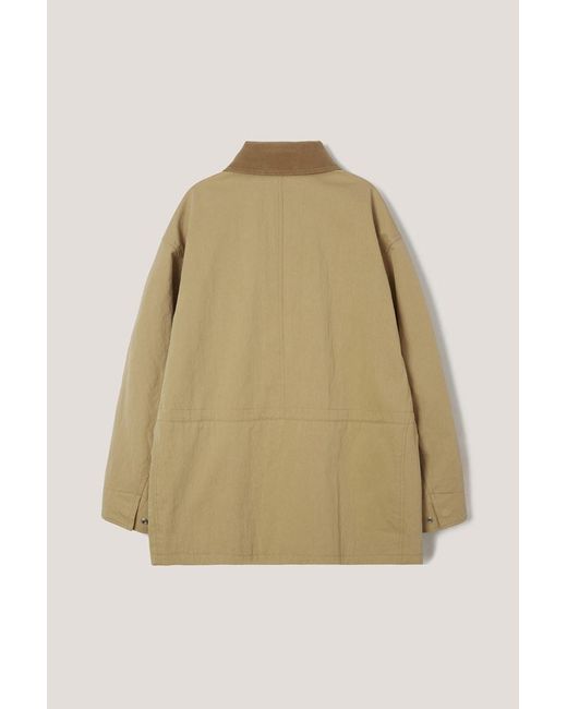 DUNST Natural Ribbed Collar Loose Jacket for men