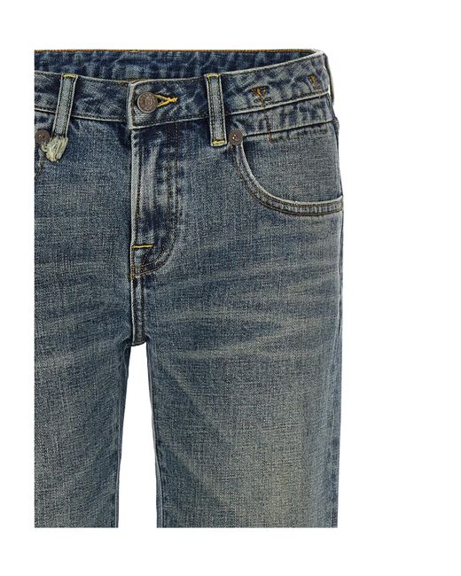 R13 Blue Jeans With Belt Loops