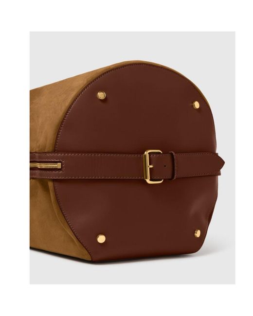 Stella McCartney Brown Appaloosa Medium Bucket Bag