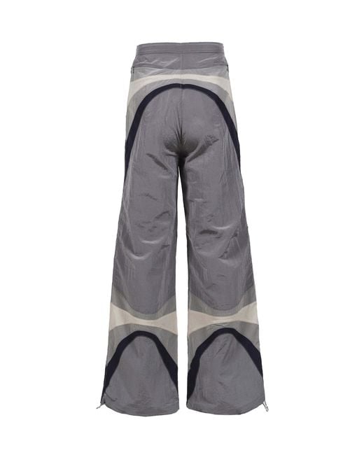 ERL Gray Patterned Wide-Leg Pants for men