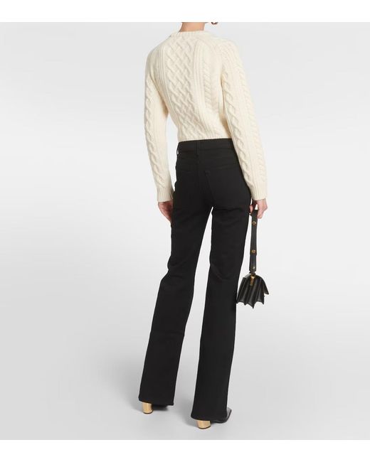 Nili Lotan Black Flared Jeans