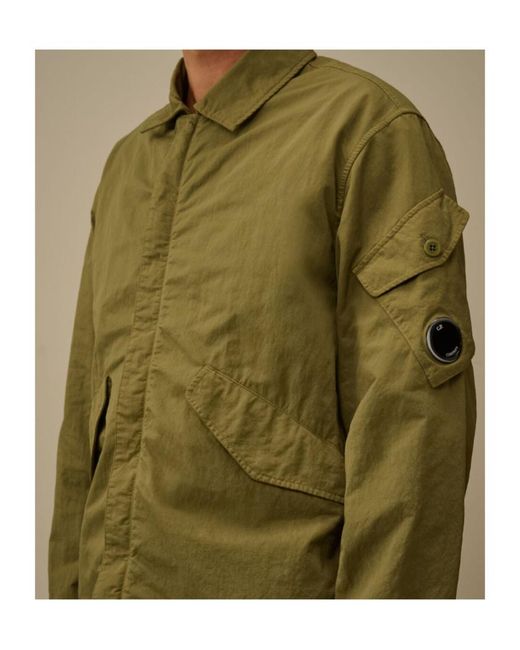 C P Company Green Lens Pocket Jacket for men